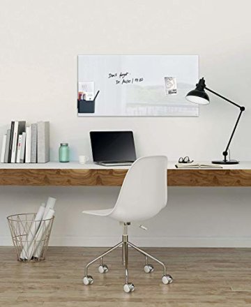 Sigel GL146 Premium Glas-Whiteboard 91x46 cm super-weiß / Glas Magnettafel / Sicherheitsglas / TÜV geprüft / Magnetboard Artverum - weitere Farben/Größen - 2