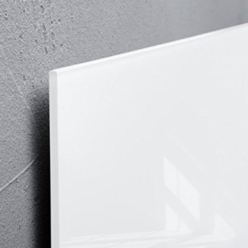 Sigel GL146 Premium Glas-Whiteboard 91x46 cm super-weiß / Glas Magnettafel / Sicherheitsglas / TÜV geprüft / Magnetboard Artverum - weitere Farben/Größen - 3