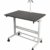 Stand Up Desk Store 100cm Länge Höhenverstellbarer Schreibtisch (Rahmen Silber/Holz schwarz) - 2