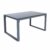 SVITA LOIS XL Poly Rattan Sitzgruppe Gartenmöbel Metall-Garnitur Bistro-Set Tisch Sessel grau - 4