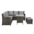 SVITA Monroe Garten-Lounge Set Polyrattan Lounge-Möbel Sitzgruppe Garten Braun - 4