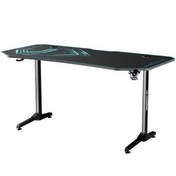 ULTRADESK FRAG XXL BLAU – Sehr großer Computertisch, L: 160cm T: 75cm H: 75cm, Gaming Tisch mit Langer Platte, Schreibtisch für Gamer - 2
