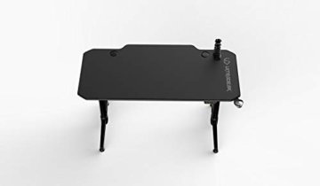 ULTRADESK Level Schwarz – Computertisch mit elektrischer Höhenverstellung, L: 140cm T: 70cm H: 72-124cm, höhenverstellbarer Schreibtisch mit Langer Platte - 5