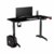 ULTRADESK Level Schwarz – Computertisch mit elektrischer Höhenverstellung, L: 140cm T: 70cm H: 72-124cm, höhenverstellbarer Schreibtisch mit Langer Platte - 7