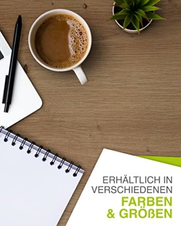 vabo Schreibtisch-Platte - Kratzfeste Tischplatte - bis zu 120 kg belastbar - moderner Büro-Tisch Aufsatz mit Laserkante - 160x80x2,5 cm - Eiche - 4