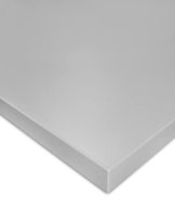 vabo Schreibtisch-Platte - Kratzfeste Tischplatte - bis zu 120 kg belastbar - moderner Büro-Tisch Aufsatz mit Laserkante - 180x80x2,5 cm - Licht-Grau - 1