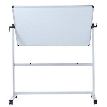 VIZ-PRO Mobiles Whiteboard/Doppelseitige Whiteboard- mit Alurahmen, magnetisch - 110 x 75 cm - 2