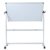 VIZ-PRO Mobiles Whiteboard/Doppelseitige Whiteboard- mit Alurahmen, magnetisch - 110 x 75 cm - 2