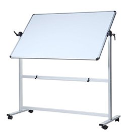 VIZ-PRO Mobiles Whiteboard/Doppelseitige Whiteboard- mit Alurahmen, magnetisch - 110 x 75 cm - 1