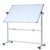 VIZ-PRO Mobiles Whiteboard/Doppelseitige Whiteboard- mit Alurahmen, magnetisch - 110 x 75 cm - 1