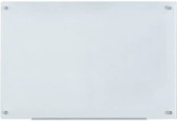 Weiß Glas-Magnettafel leicht abwischbar - 60 cm x 90 cm - 23 5/8
