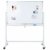 Whiteboard HWC-C85, Magnettafel Memoboard Pinnwand, mobil rollbar inkl. Zubehör - 150x100cm - 2