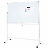 Whiteboard HWC-C85, Magnettafel Memoboard Pinnwand, mobil rollbar inkl. Zubehör - 150x100cm - 1