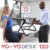 Yo-Yo DESK 120 (Schwarz) | Stehschreibtisch Erweiterung - TÜV Rheinland geprüft - Bürotisch höhenverstellbar (120 cm breit) Stehpult für Ihren ergonomischen Steharbeitsplatz - 6