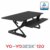 Yo-Yo DESK 120 (Schwarz) | Stehschreibtisch Erweiterung - TÜV Rheinland geprüft - Bürotisch höhenverstellbar (120 cm breit) Stehpult für Ihren ergonomischen Steharbeitsplatz - 7