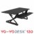 Yo-Yo DESK 120 (Schwarz) | Stehschreibtisch Erweiterung - TÜV Rheinland geprüft - Bürotisch höhenverstellbar (120 cm breit) Stehpult für Ihren ergonomischen Steharbeitsplatz - 9